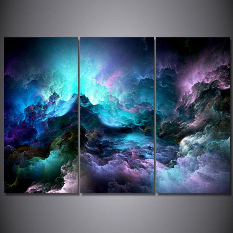 Framed 3 Panels  - Abstract