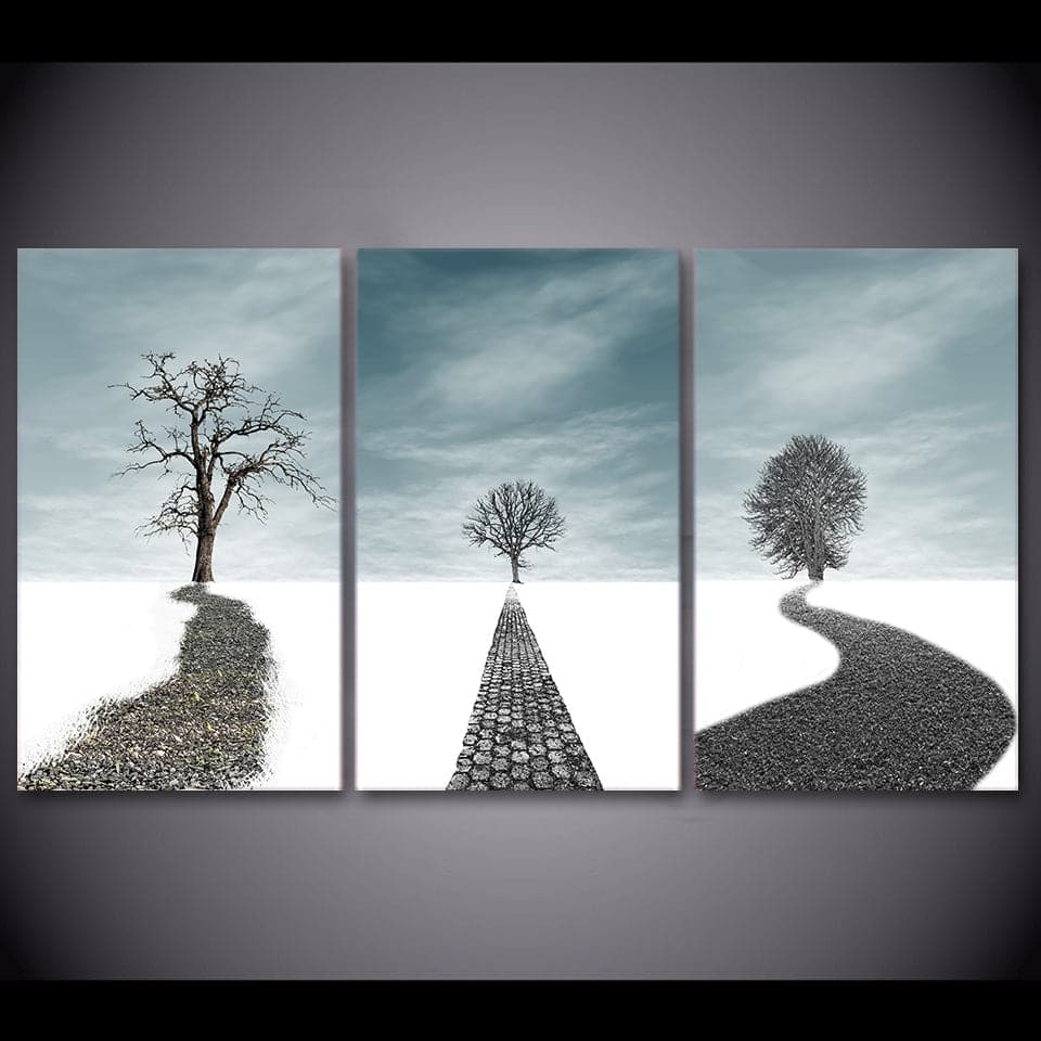 Framed 3 Panels  - Tree