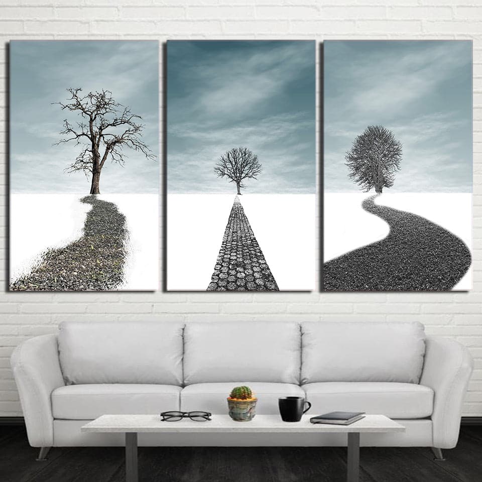 Framed 3 Panels  - Tree