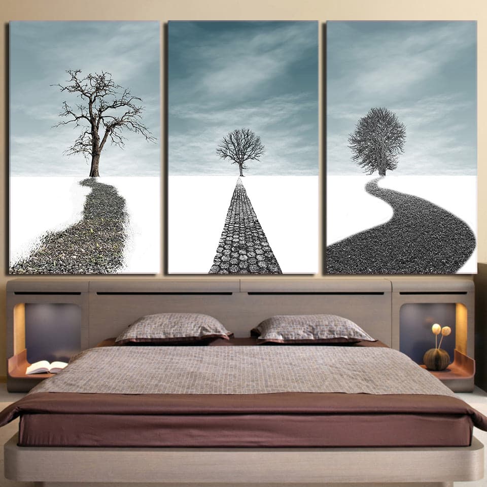 Framed 3 Panels  - Tree