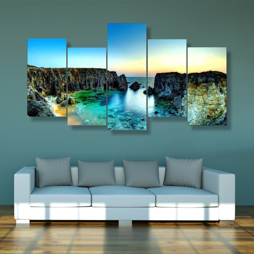 Framed 5 Panels - Landscape