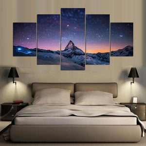 Framed 5 Panels - Starry Sky