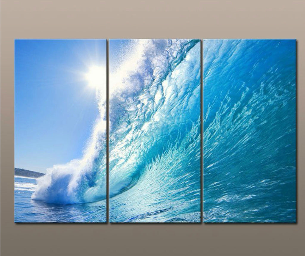 Framed 3 Panels - Wave