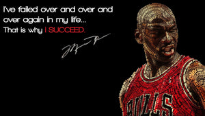 Framed 1 Panel - Michael Jordan Success Rule