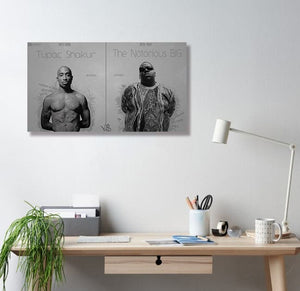 Framed 1 Panel - Tupac & B.I.G.