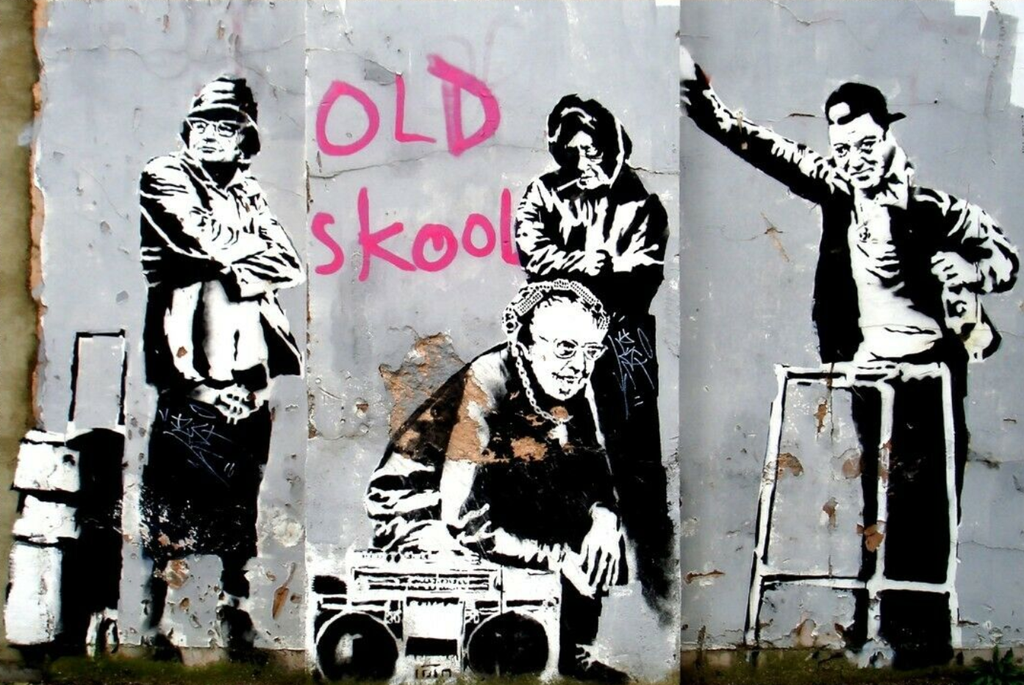 Framed 1 Panel - Banksy - Old Skool