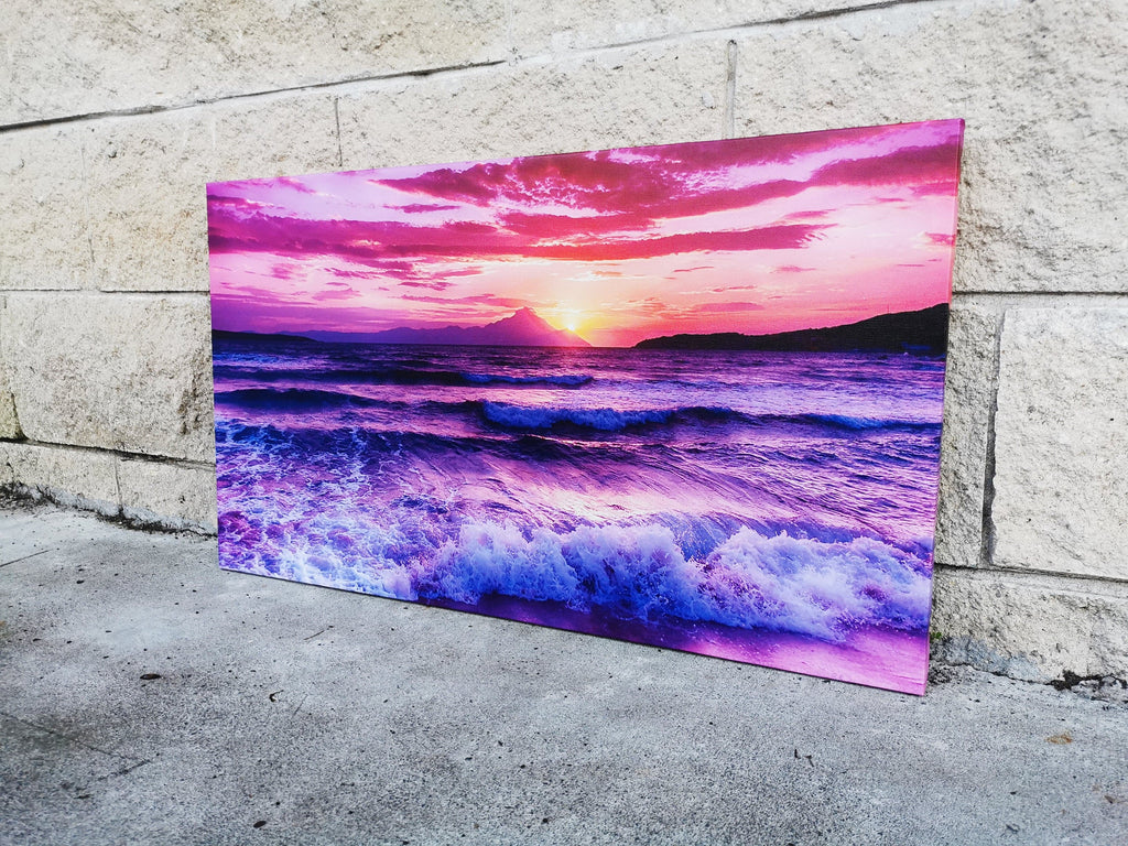 Framed 1 Panel - Finished Products - Sunset in Purple