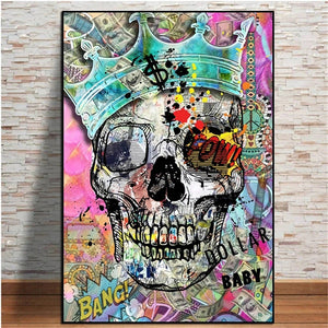 Framed 1 Panel - Skull