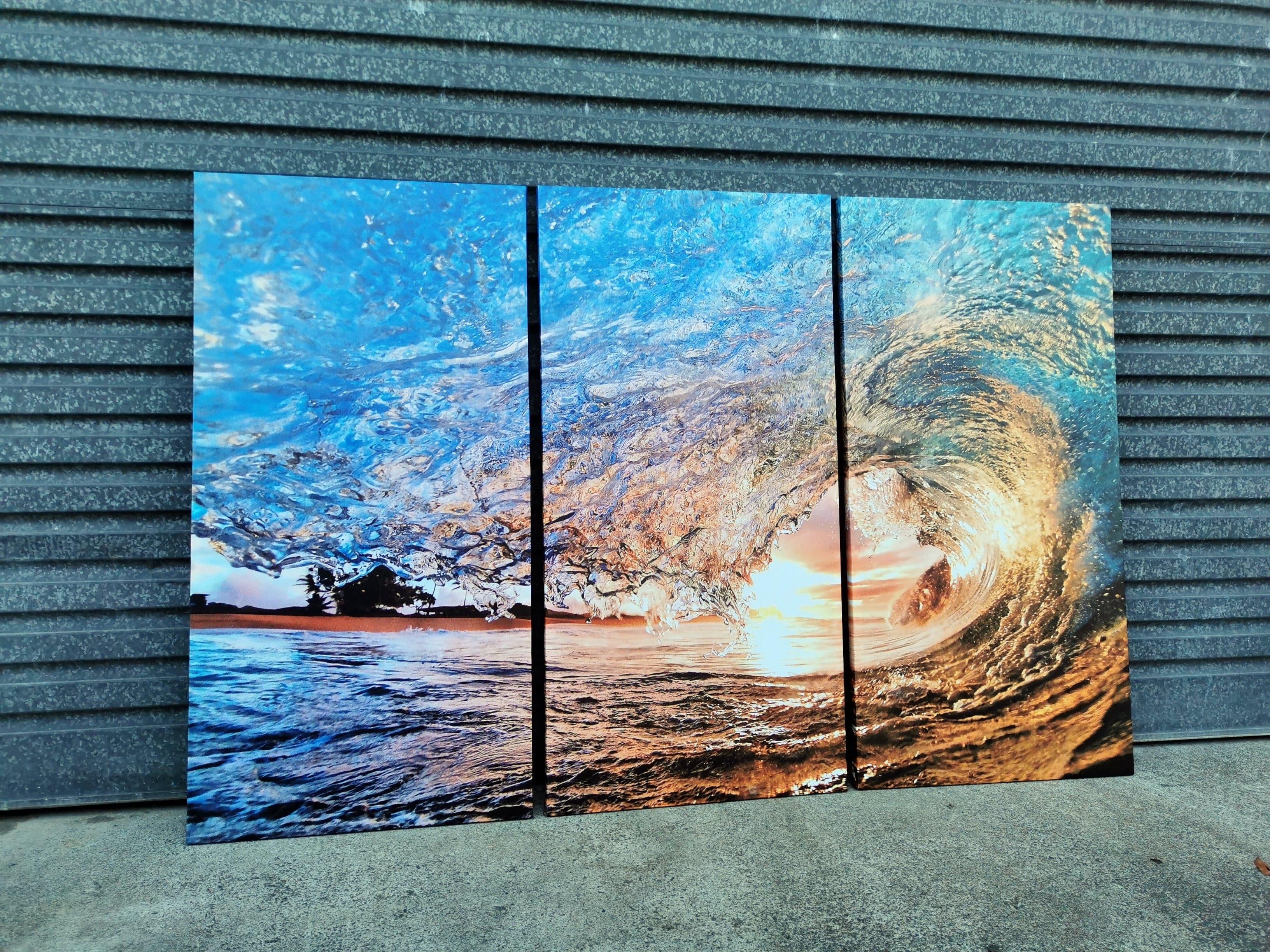 Framed 3 Panels - Wave